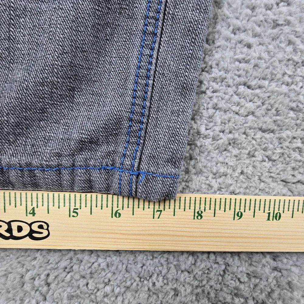 Old Skool‎ Denim Jeans Black Medium Wash Mens 36X30 Hip Hop Baggy